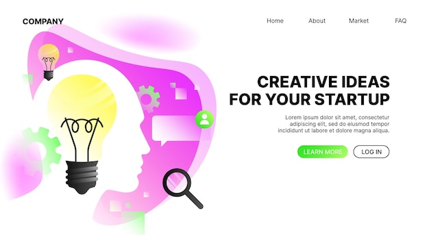 Outils en ligne pour les startups Landing WebPage Template