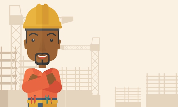 Ouvrier afro-américain des constructions