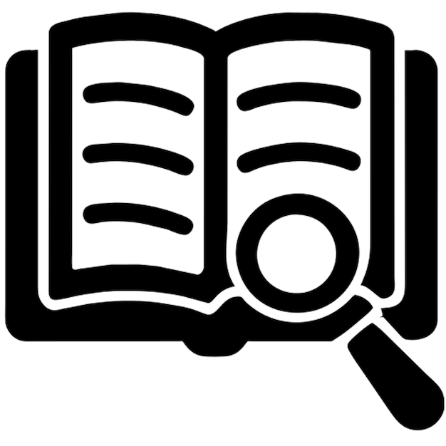 ouvrir des livres avec l'icône de la loupe