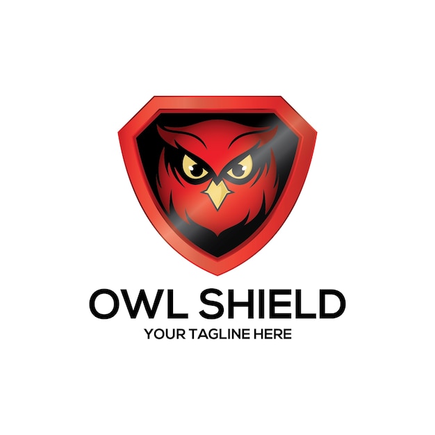 Owl Shield Protection Logo De Protection