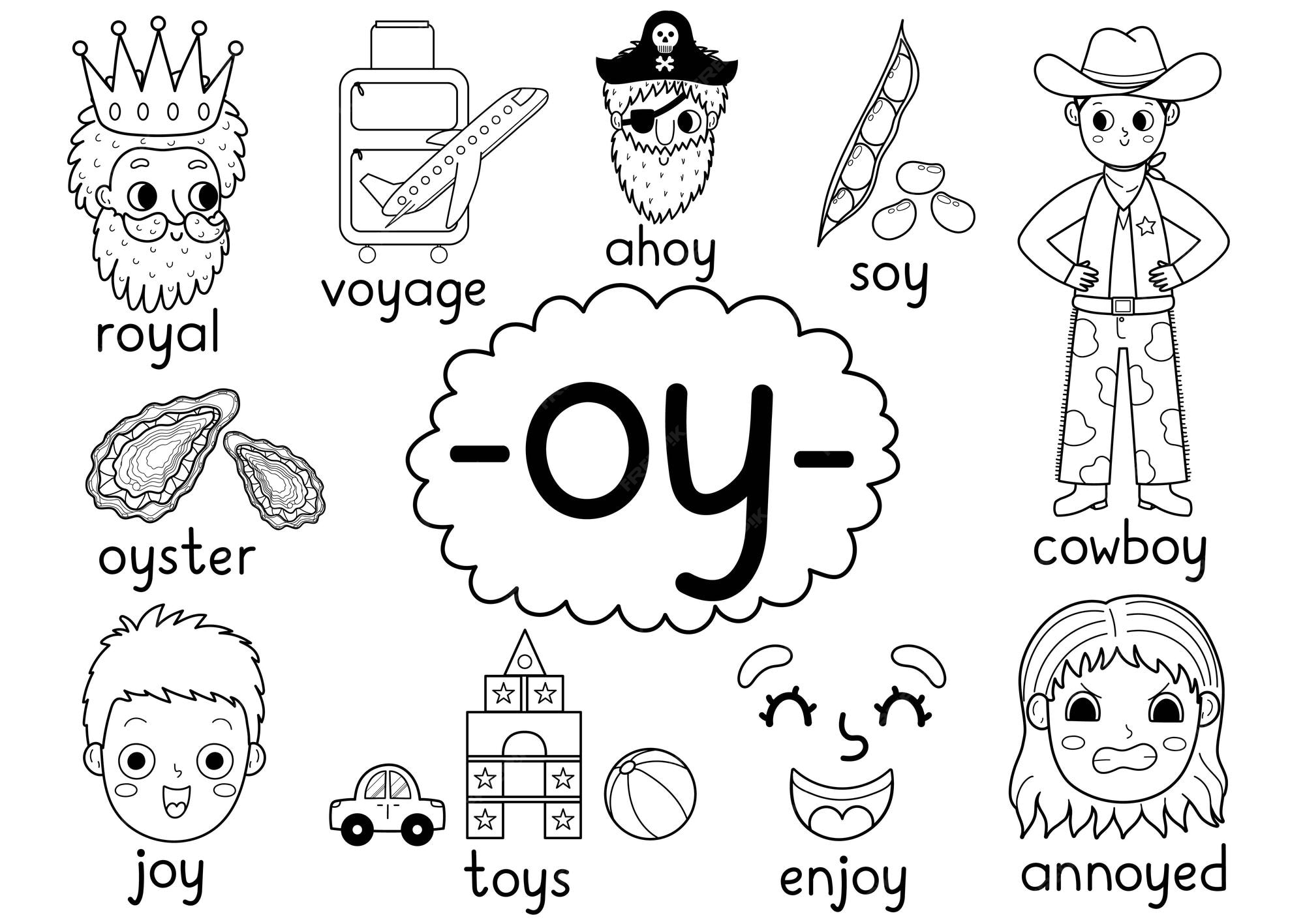 Oy Digraph Règle D #39 orthographe Affiche éducative Noir Et Blanc Pour Les Oy Digraph Règle D #39 orthographe Affiche éducative Noir Et Blanc Pour Les
