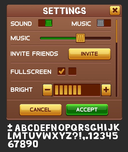 Pack GUI de jeu