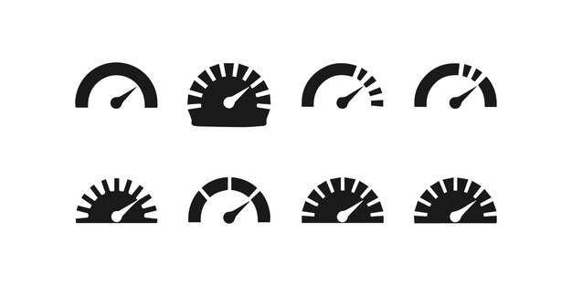 Pack d'icônes de compteur de vitesse pour la conception du tableau de bord