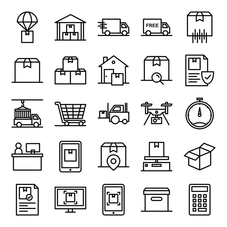 Pack d'icônes logistiques