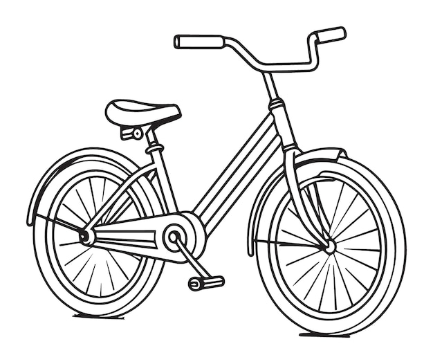 Vecteur pack d'icônes plates minimales pour le vecteur de vélo