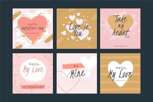 Pack De Publications Instagram Saint Valentin