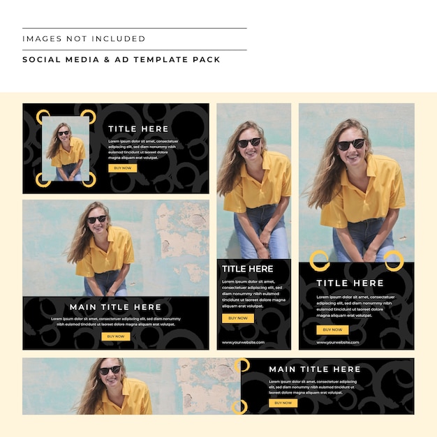 PACK SOCIAL MEDIA &amp; AD TEMPLATE