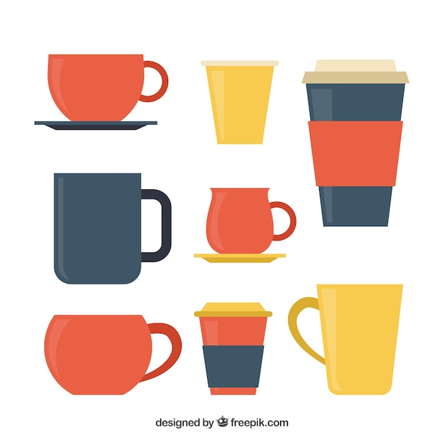 Pack De Tasses à Café Colorées