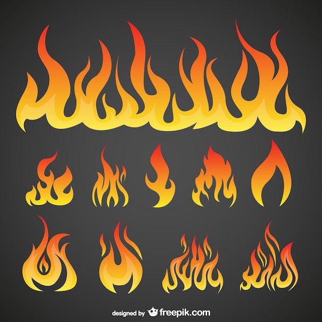 Pack vecteur Flames
