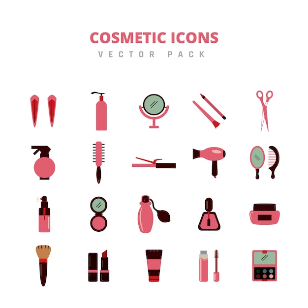 Pack De Vecteur D'icônes Cosmétiques