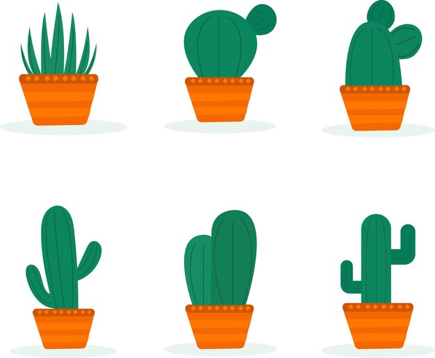 Pack De Vecteurs De Cactus