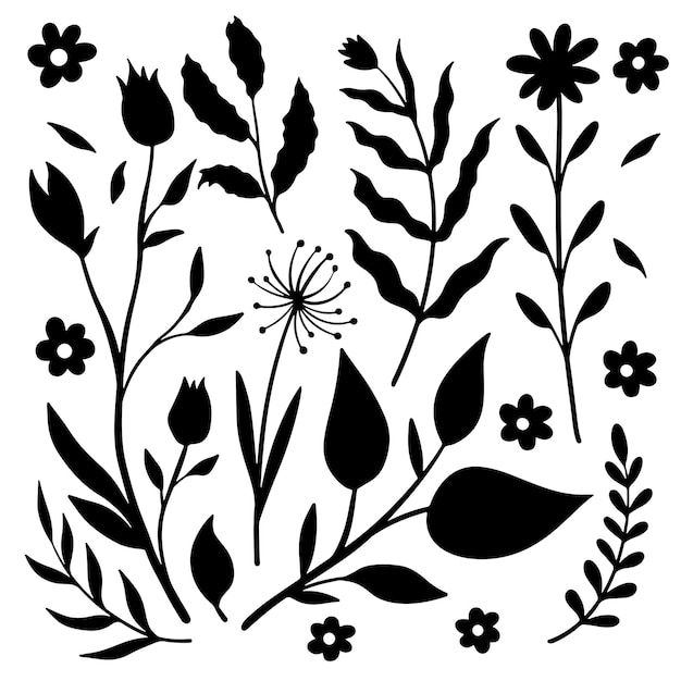 Pack de vecteurs de fleurs sauvages