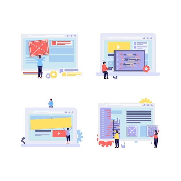 Pack de Web Builder Illustration