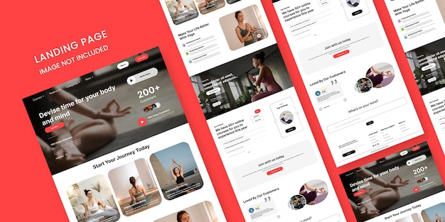 Page d'accueil du site du centre de formation en yoga