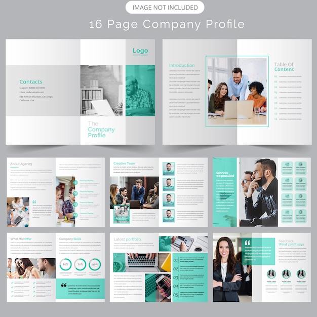 Page Brochure De Profil D'entreprise