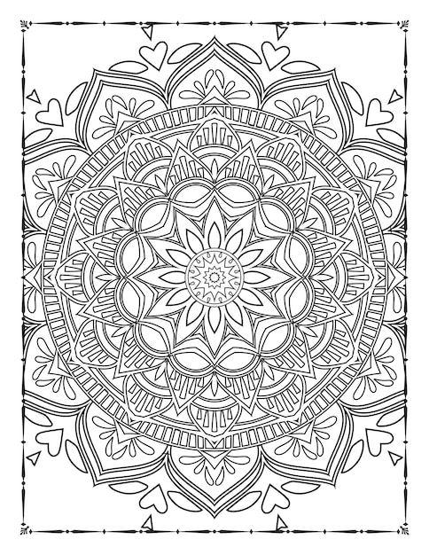 Page De Coloriage Adulte Mandala Kdp Intérieur. Coloriage Mandala. Page De Coloriage Adulte.