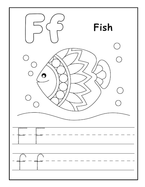 Page De Coloriage Alphabet Avec Des Animaux Marrants