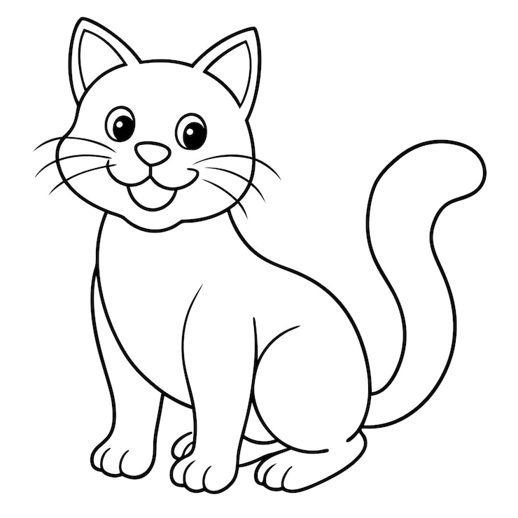 Vecteur page de coloriage d'animaux mignons pour les enfants page de coloration d'illustration vectorielle art de ligne pour les enfants