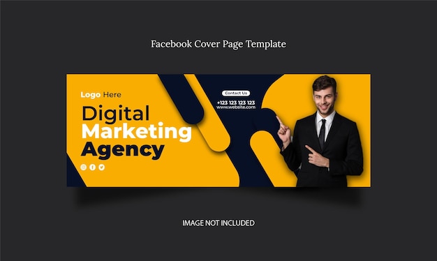 Page De Couverture Facebook De Marketing Numérique