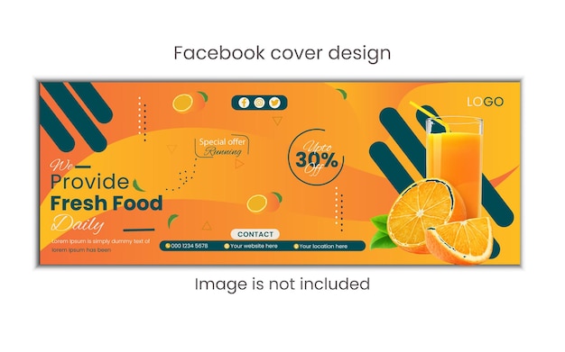 Vecteur page de couverture de marketing facebook et modèle de bannière web