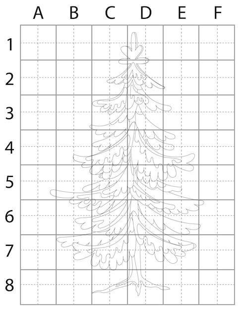 Vecteur page de dessin d'arbre, apprendre à dessiner un arbre, comment dessiner des arbres, vecteur d'arbre