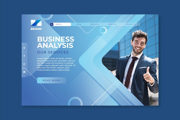 Page de destination commerciale générale