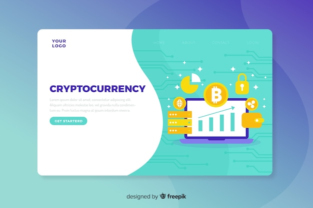 Page De Destination De Crypto-monnaie