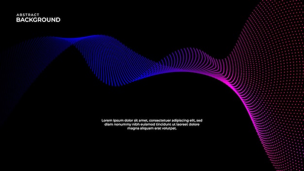 Page De Destination Du Site Web Abstrait Avec Ligne Ondulée Incurvée