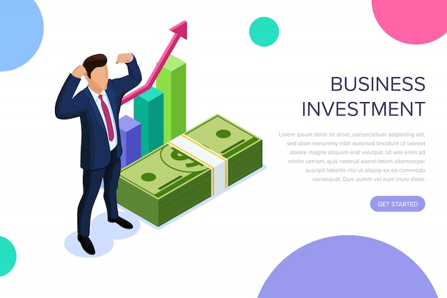 Page de destination de l'investissement des entreprises