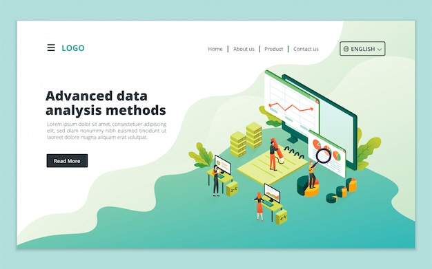 Page De Destination Des Méthodes D'analyse De Données Avancées