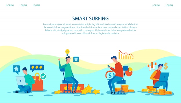 Page De Destination Publicité Smart Surfing Technology
