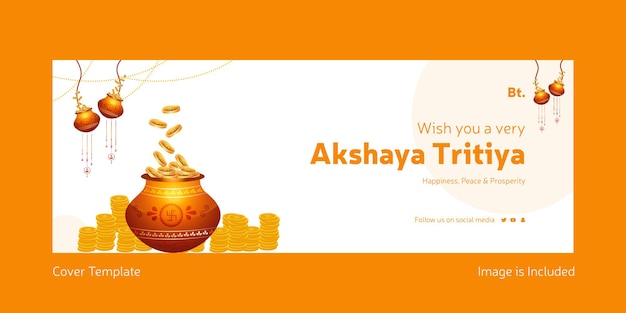 Page De Garde De Vous Souhaiter Un Modèle De Conception Akshaya Tritiya Heureux