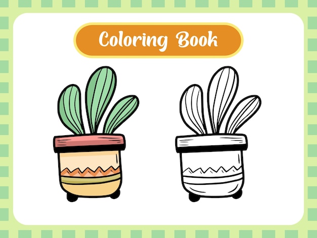 Page De Livre De Coloriage De Plantes Pour Les Enfants