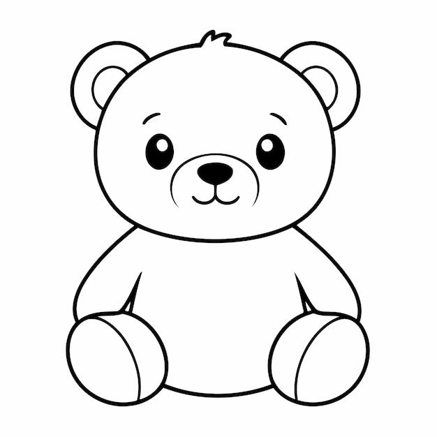 Page D'ours En Peluche Simple Pour Les Enfants