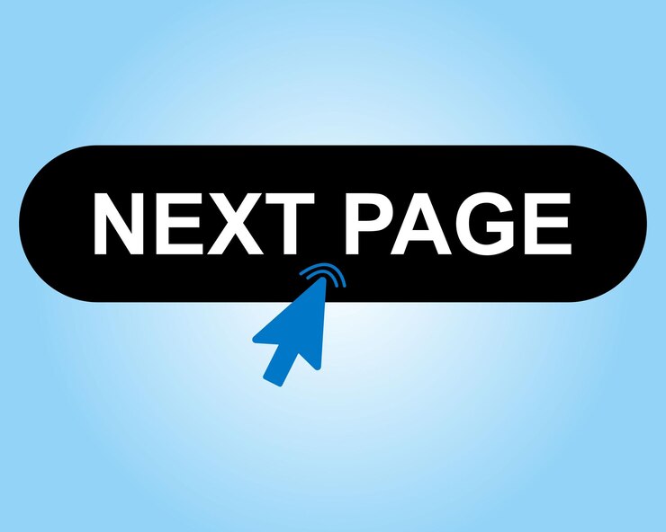 Vecteur page suivante vecteurs de boutons étiquette de signe bulle de parole page suivante