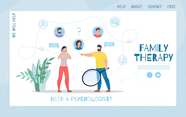 Page Web Sur La Thérapie Psychologique Familiale