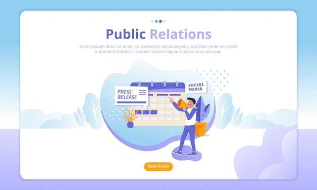 Pages De Destination Des Relations Publiques