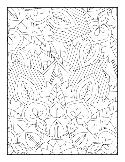 Pages De Livre De Coloriage Pour Adultes Livre De Coloriage Floral