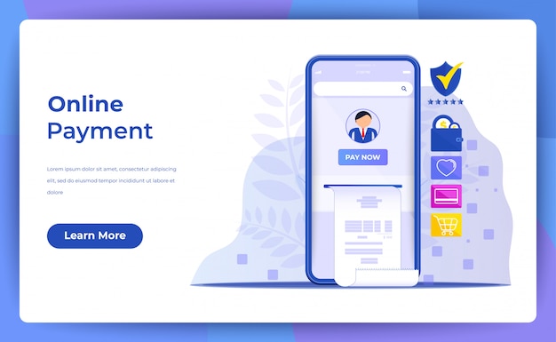 Paiement mobile ou transfert d'argent avec le concept de téléphone.