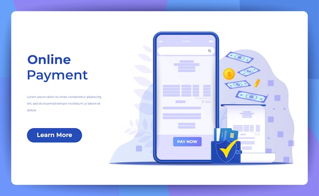 Paiement mobile ou transfert d'argent avec le concept de téléphone.