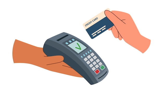 Vecteur paiement sans contact4