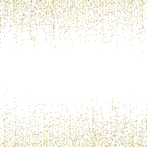 Paillettes décoratives en or tombant, confettis, poussière dorée, fond pailleté
