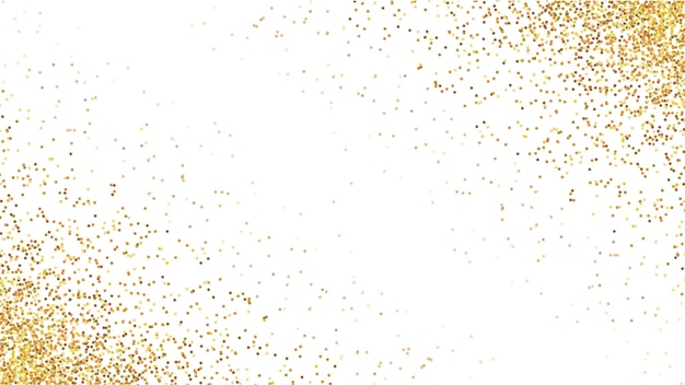 Paillettes magiques de poussière d'or