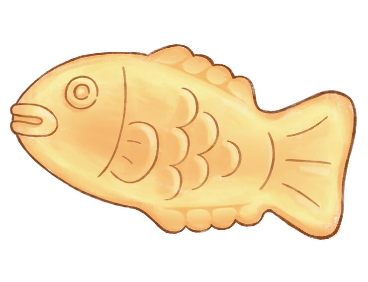 Vecteur un pain en forme de poisson