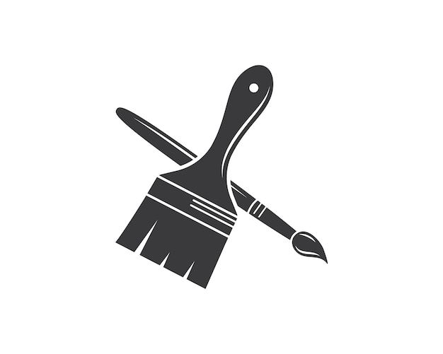 Vecteur paint brush vector icon illustration