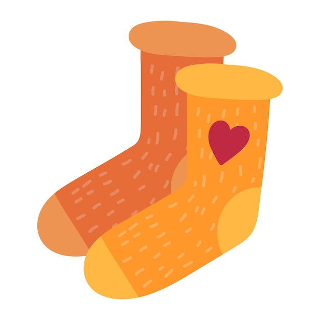 Une paire de chaussettes à tisser chaudes fabriquées à la main