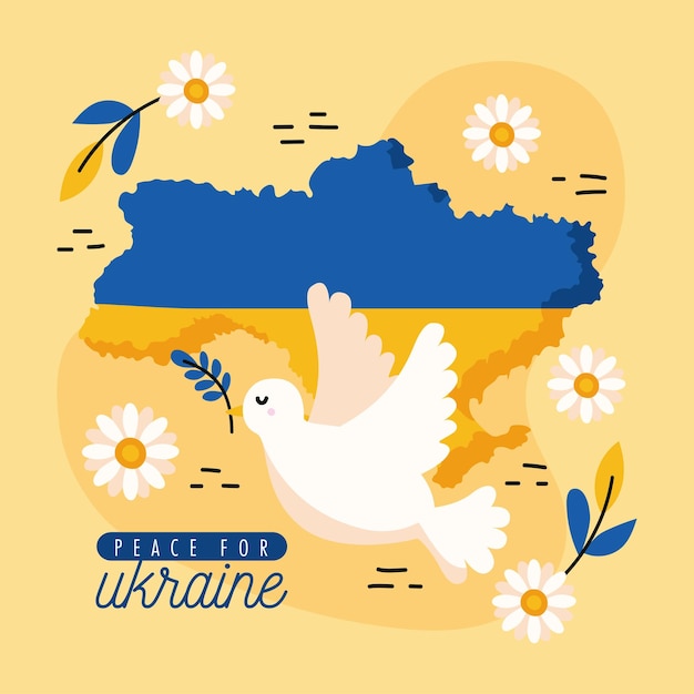 Paix pour le lettrage ukrainien