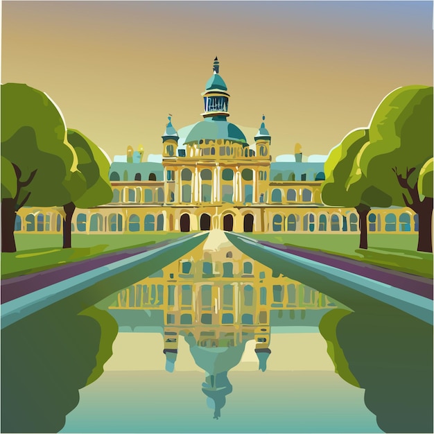 Vecteur le palais de vector