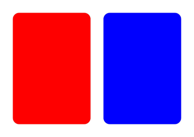 Vecteur palette de combinaisons de couleurs rouge et bleue