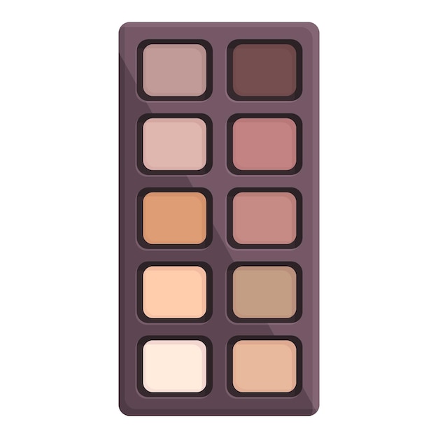 Vecteur palette cosmétique icône dessin animé vecteur maquillage des yeux blush up